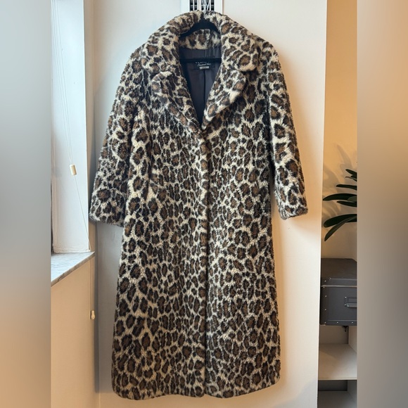 Olympia Jackets & Blazers - Vintage Olympia Leopard Print Long Coat